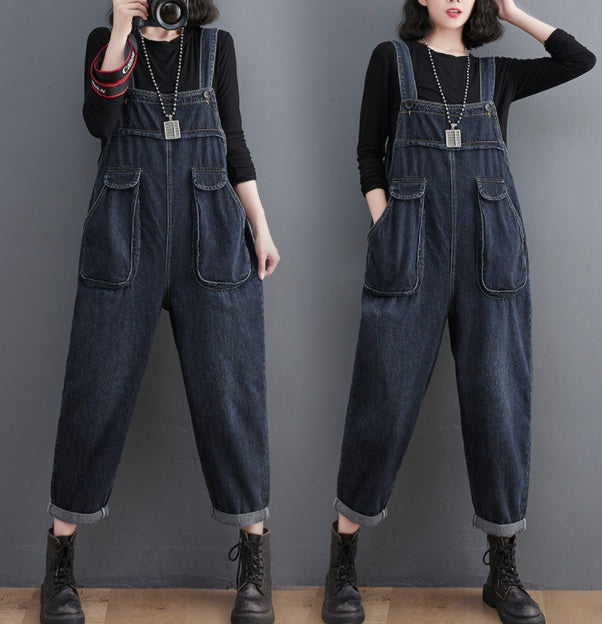 Vintage Oversized Women's Overall Jumpsuit