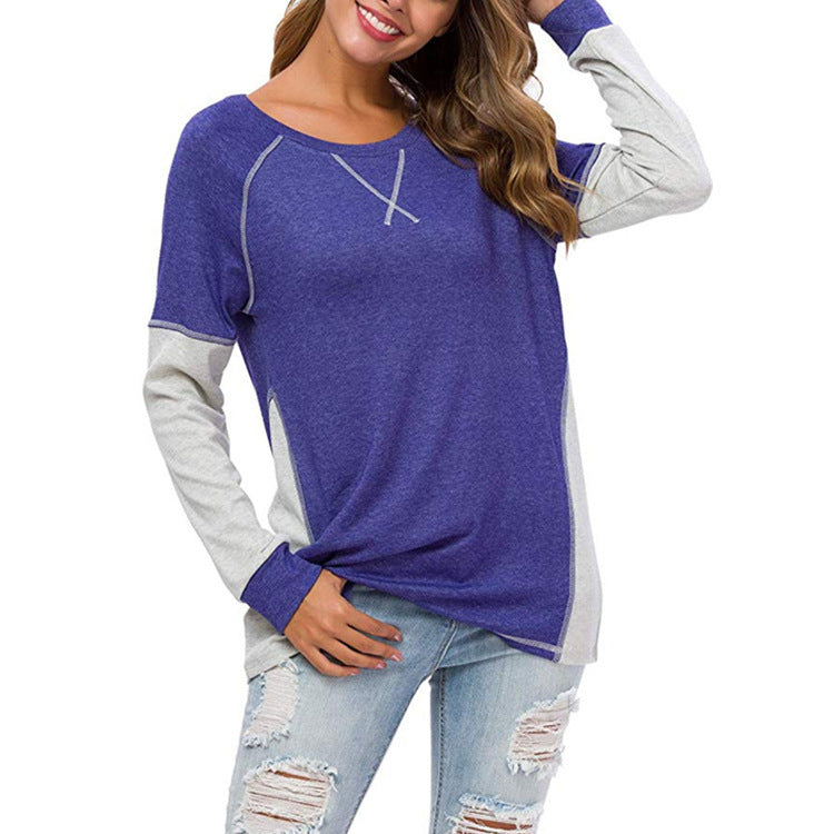 Long Sleeve Women’s Round Collar Shirt