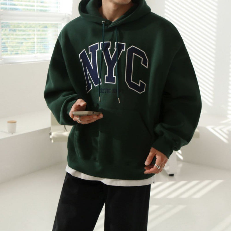 NYC Hoodie Loose-fitting Pure Cotton