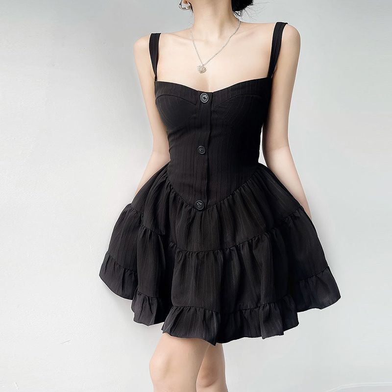 Ballet Short Skirt Pure Desire Wind Show Chest Strap Dress