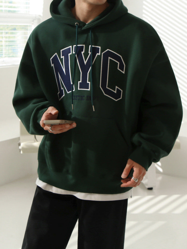 NYC Hoodie Loose-fitting Pure Cotton