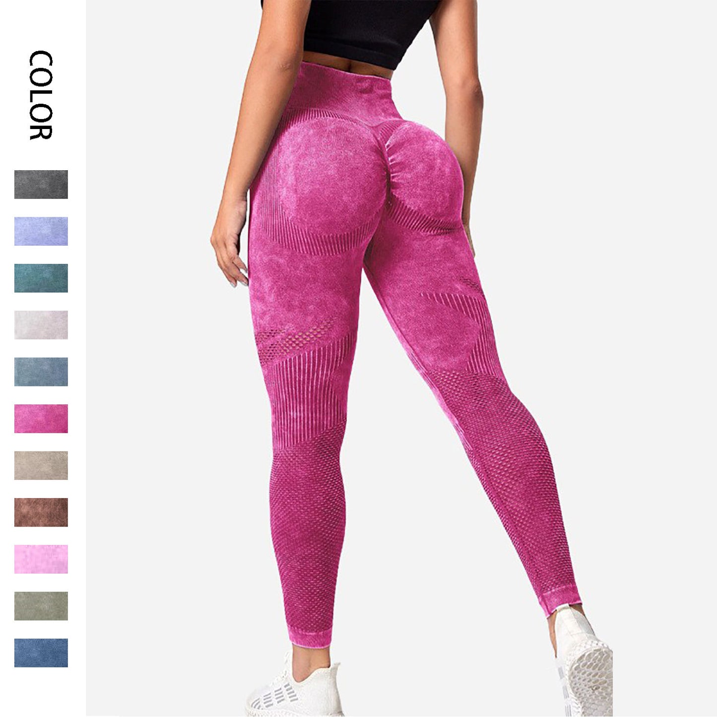 Fitness Hollow Design Seamless Leggings