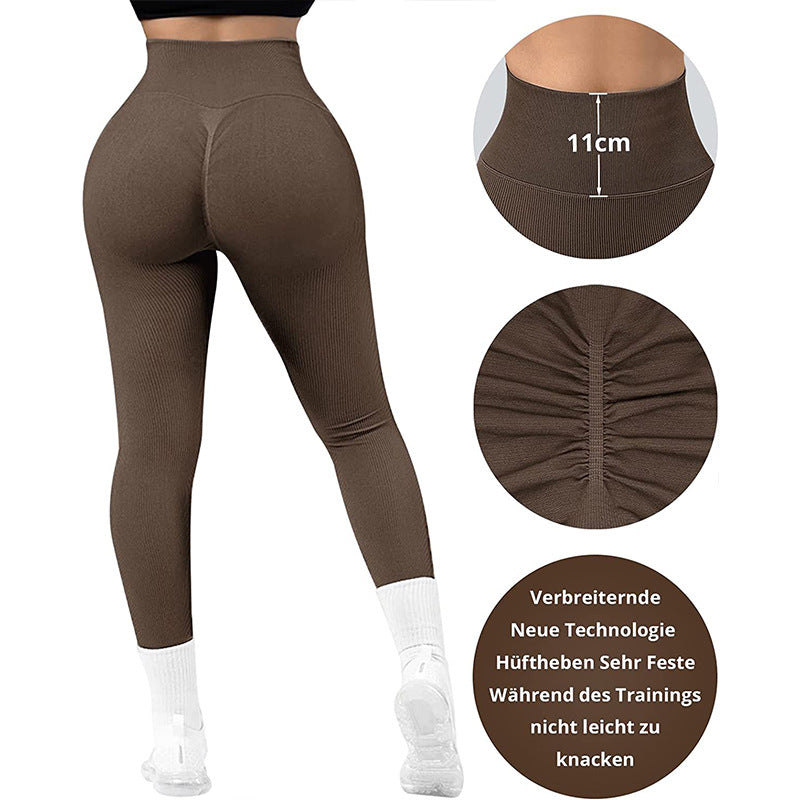 Fitness Leggings, Hip-Up and Breathable