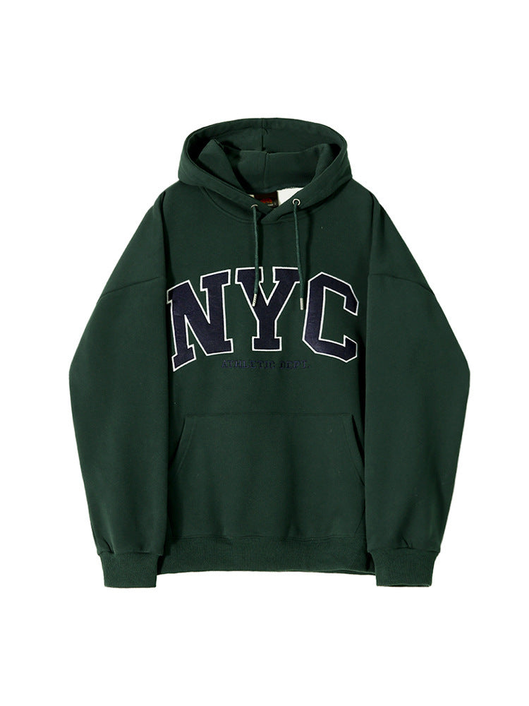 NYC Hoodie Loose-fitting Pure Cotton