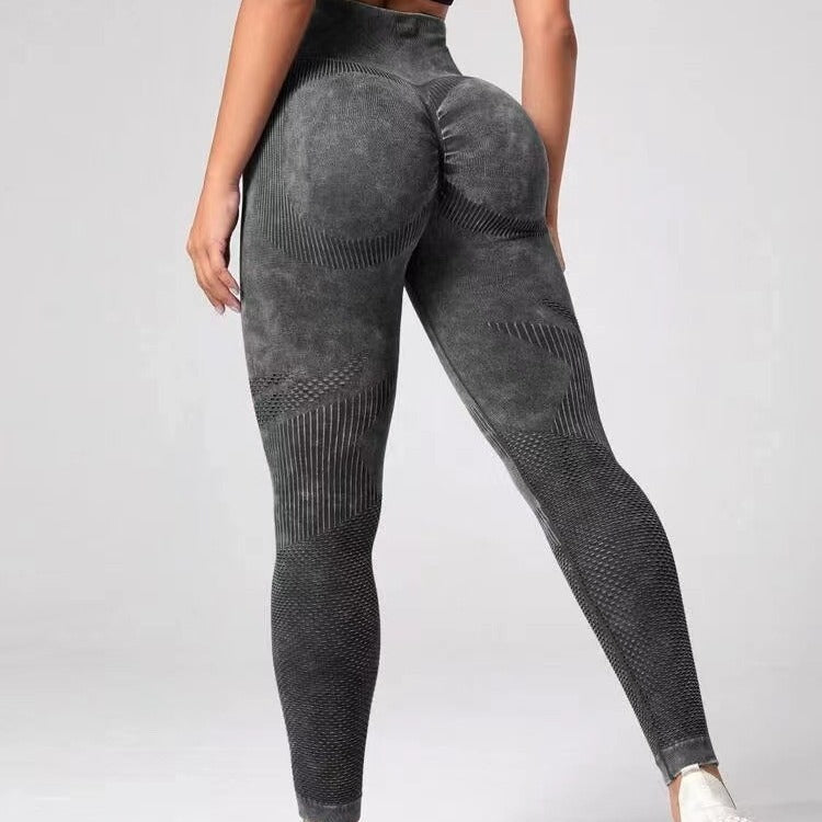 Fitness Hollow Design Seamless Leggings