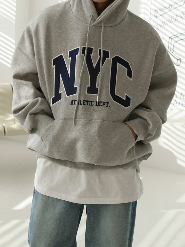 NYC Hoodie Loose-fitting Pure Cotton