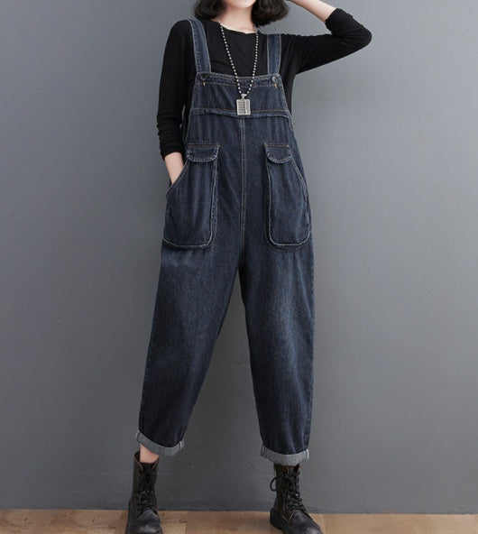 Vintage Oversized Women's Overall Jumpsuit