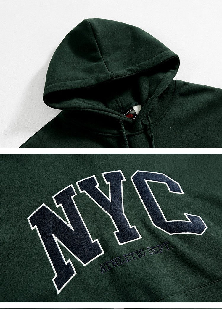 NYC Hoodie Loose-fitting Pure Cotton