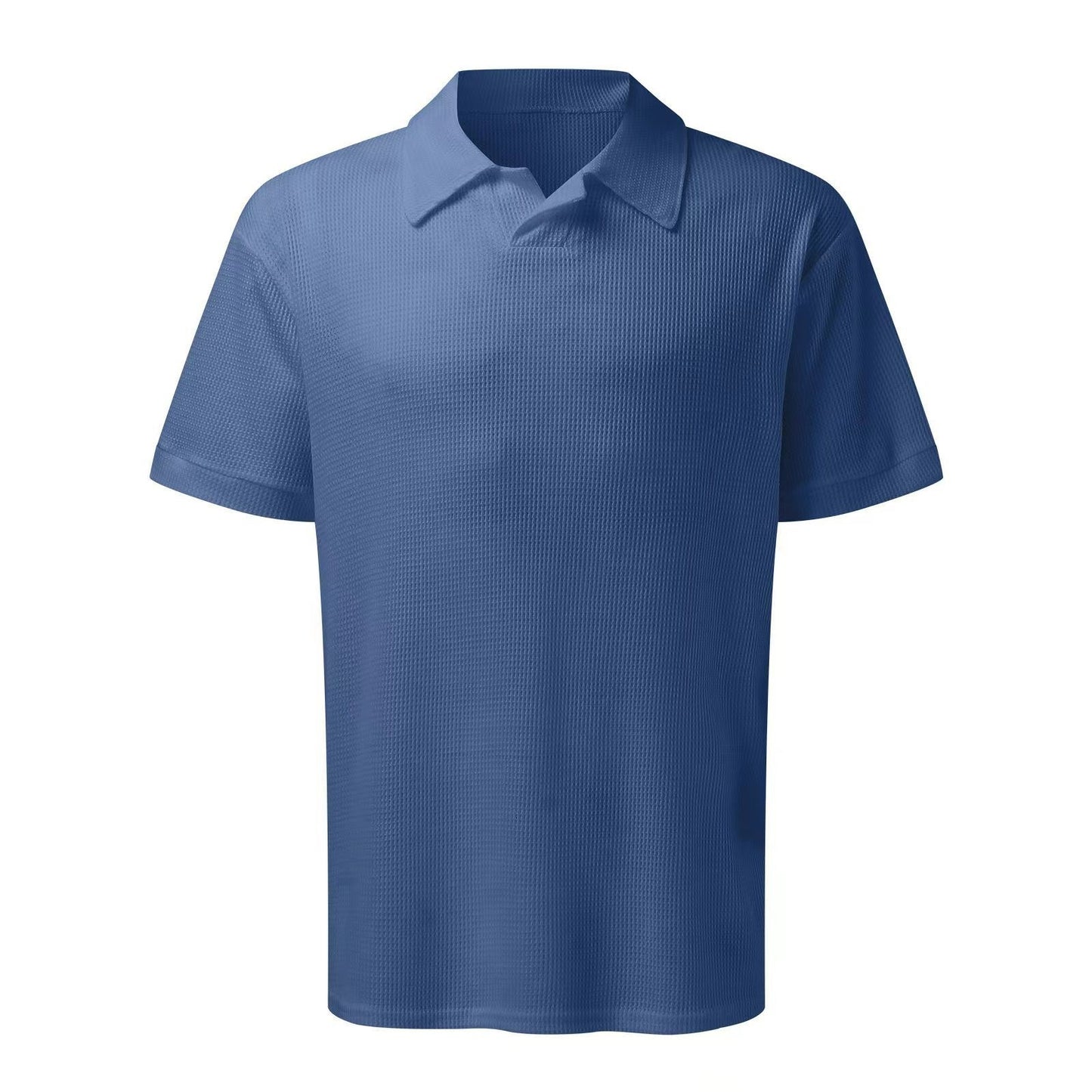 Men’s 2pcs Set,V Neck Polo Shirt with Shorts