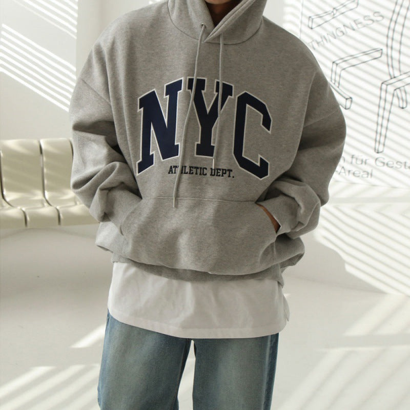 NYC Hoodie Loose-fitting Pure Cotton