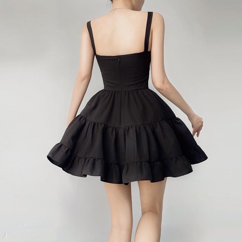 Ballet Short Skirt Pure Desire Wind Show Chest Strap Dress