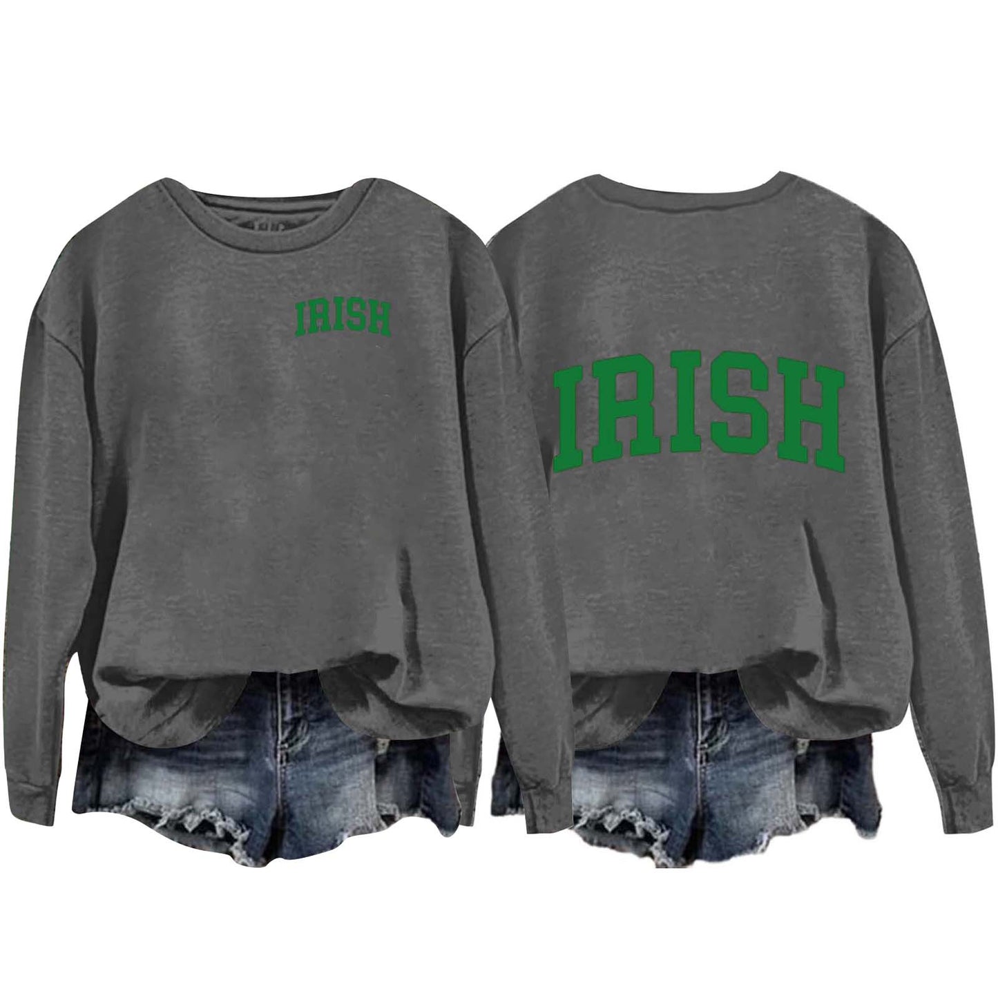 Women's Round Neck Pullover Irish