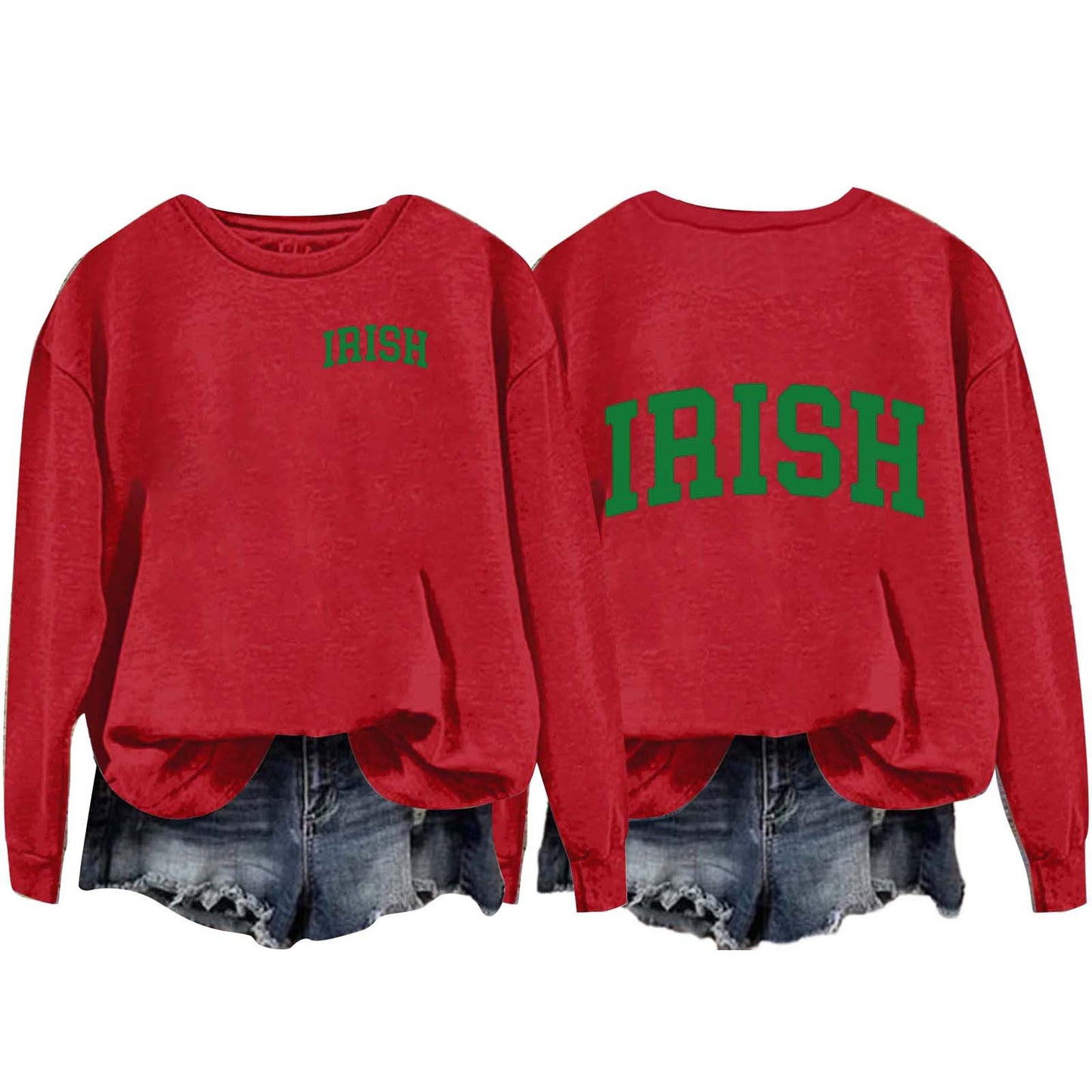 Women's Round Neck Pullover Irish