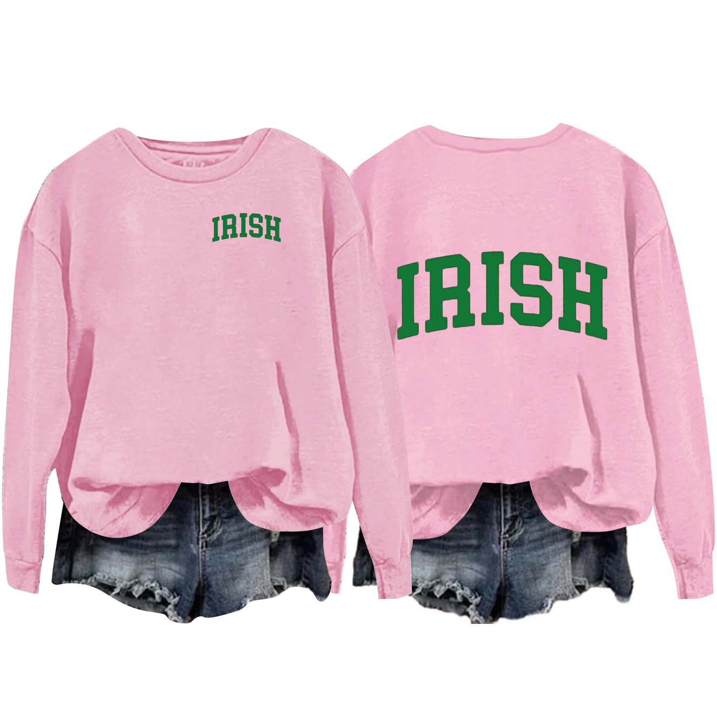 Women's Round Neck Pullover Irish