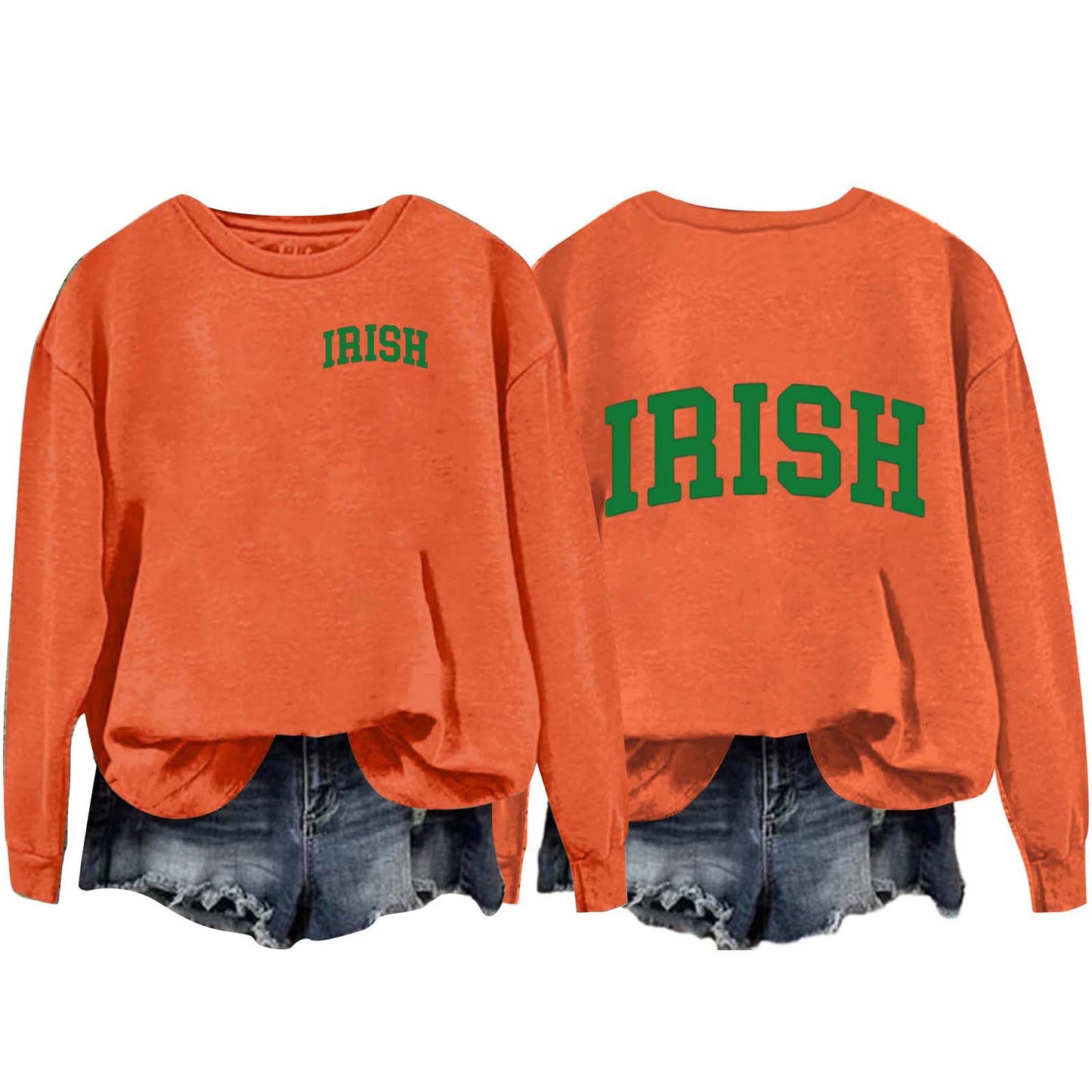 Women's Round Neck Pullover Irish