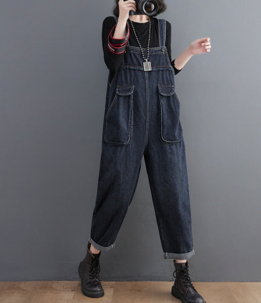 Vintage Oversized Women's Overall Jumpsuit